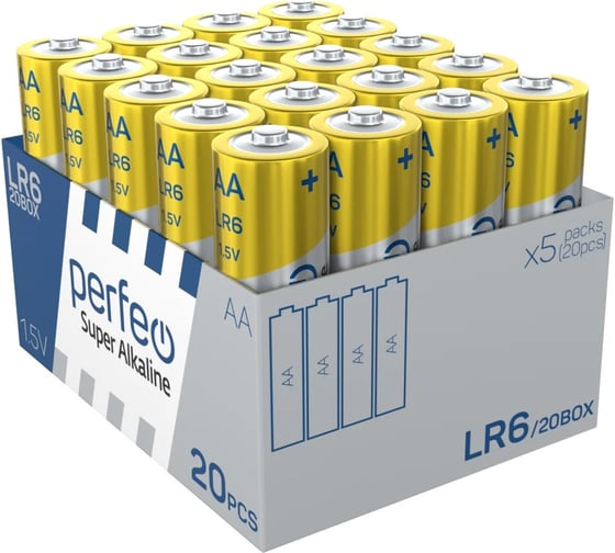 Батарейки PERFEO LR6/20BOX Super Alkaline 30018340