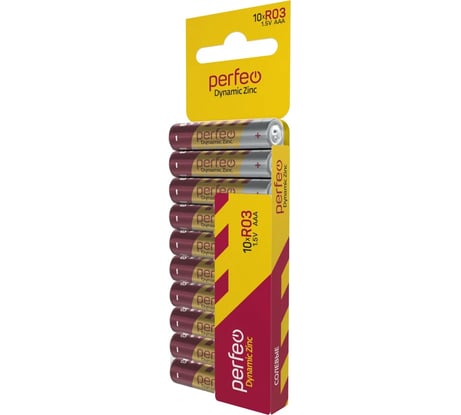 Батарейки PERFEO R03/10SH CARD Dynamic Zinc 30018342