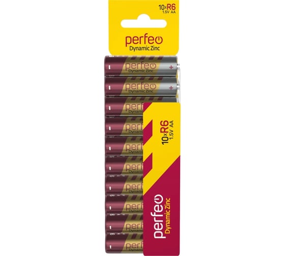 Батарейки PERFEO R6/10SH CARD Dynamic Zinc 30018344