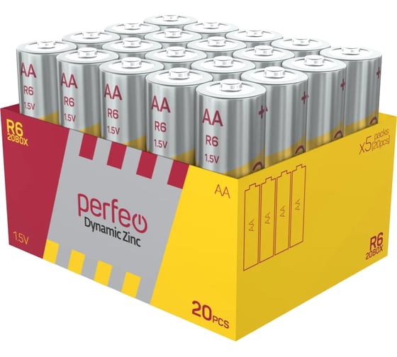 Батарейки PERFEO R6/20BOX Dynamic Zinc 30018345