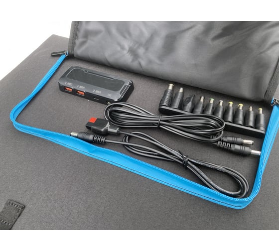 Cолнечная панель туристическая Sunways FSM-60М, переносная солнечная батарея, USB, набор штекеров SW000336