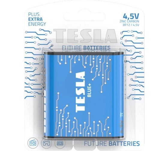 Батарейка Tesla 4,5V, BLUE+ 8594183392141 1