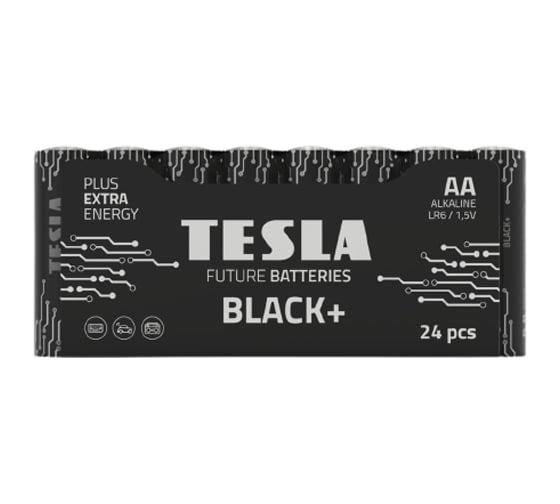 Батарейки Tesla AA, BLACK+, 24 штуки 8594183396644 1