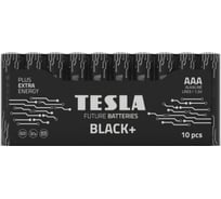 Батарейки Tesla AAA, BLACK+, 10 штук 8594183396682