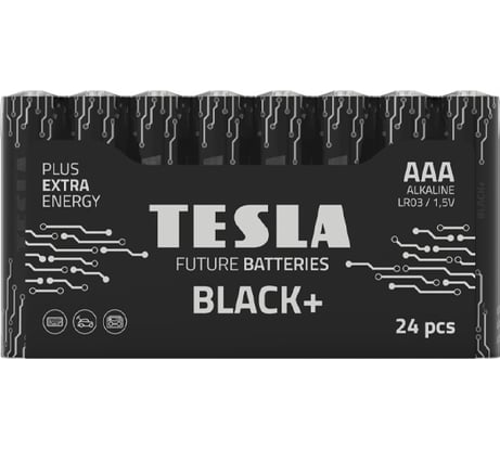 Батарейки Tesla AAA, BLACK+, 24 штуки 8594183396699