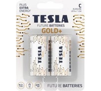Батарейки Tesla C, GOLD+, 2 штуки 8594183396590