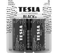 Батарейки Tesla D, BLACK+, 2 штуки 8594183396729