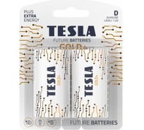 Батарейки Tesla D, GOLD+, 2штуки 8594183396606