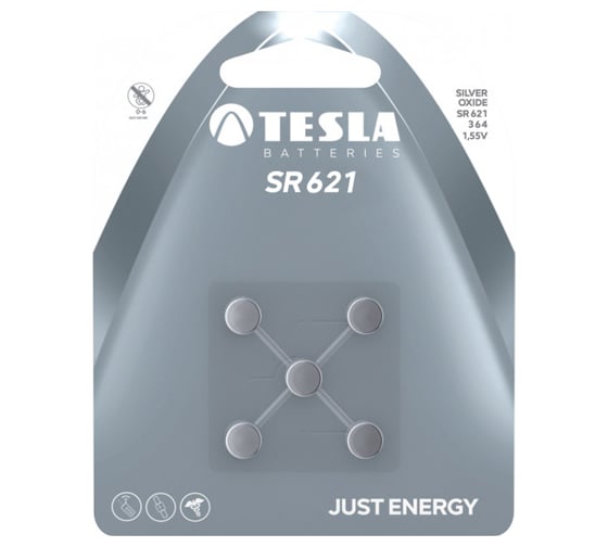 Батарейки Tesla SR 621, 5 штук 8594183392080