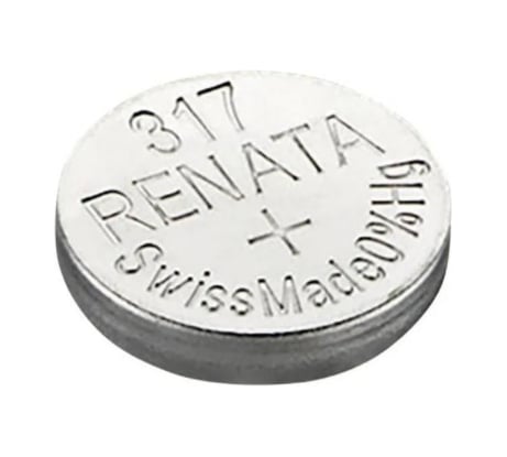 Батарейка для часов Renata R 317 (SR 516 SW, 1.55V, 10mAh, 5.8x1.6mm) 4335