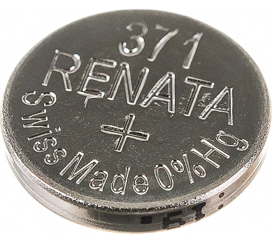 Батарейка для часов Renata R 371 (SR 920 SW, 1.55V, 38mAh, 9.5x2.1mm) 4352