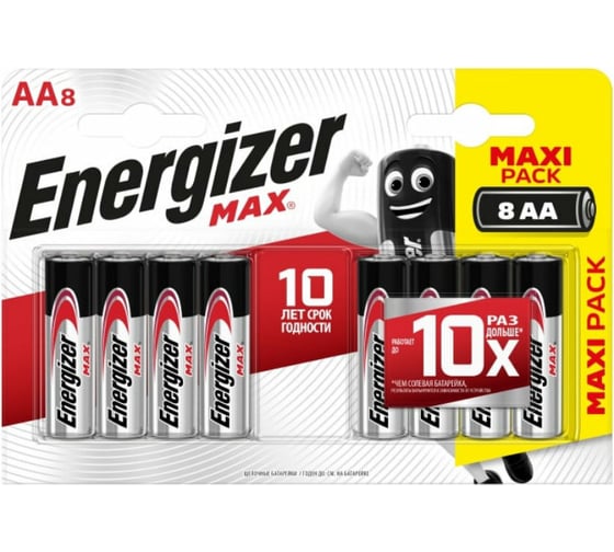 Батарейка ENERGIZER MAX LR6/E91/AA BL8 7638900410242