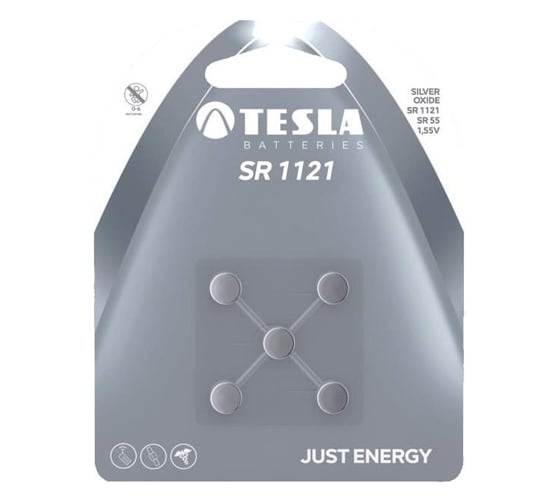 Батарейки Tesla SR 1121 5 штук 8594183391458 1