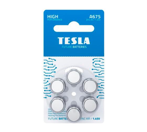 Батарейки Tesla A675 6 штук 8594183391663