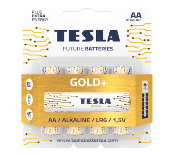 Батарейки Tesla AA GOLD+ 4 штуки 8594183392257