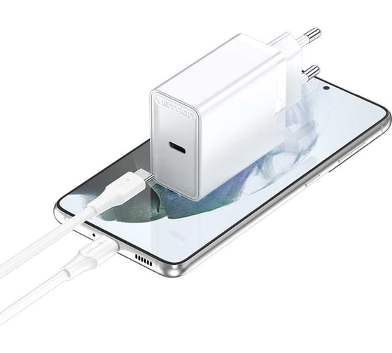 Набор для зарядки VENTION з/у 25W и кабель USB-C 3А Белый FAHWF-EU