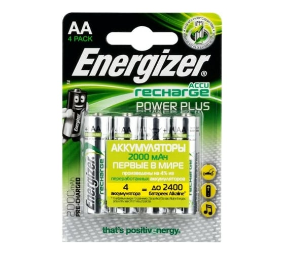 Батарейки Energizer Power Plus NH15/AA 2000 4 шт/бл Pre-Ch 7638900417012 1