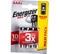 Батарейка ENERGIZER MAX LR03/E92/AAA BL8 7638900410228