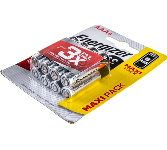 Батарейка ENERGIZER MAX LR03/E92/AAA BL8 7638900410228