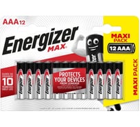 Элемент питания ENERGIZER MAX LR3, ААА, алкалиновый, 12 шт в блистере E300103703
