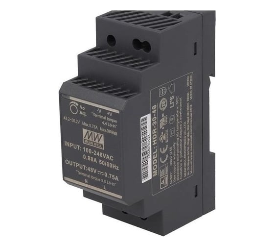 Источник питания Mean Well AC/DC HDR-30-48 Т02601699 1