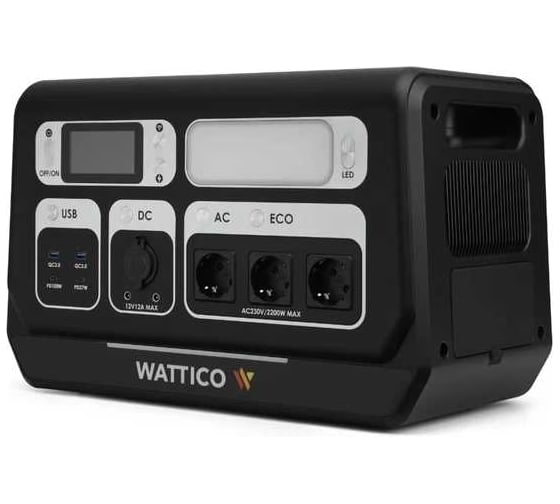 Портативная электростанция, источник бесперебойного питания WATTICO Home 2 кВт / 4 кВтч home_2200_1_battery