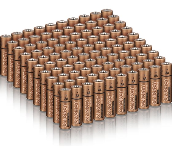 Батарейка алкалиновая ENERGY Ultra LR6/10KS (АА) 100 штук 108249 1