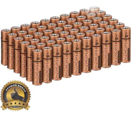 Батарейка алкалиновая ENERGY Ultra LR6/10KS (АА) 60 штук 108248
