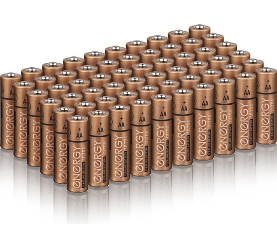 Батарейка алкалиновая ENERGY Ultra LR6/10KS (АА) 60 штук 108248 1