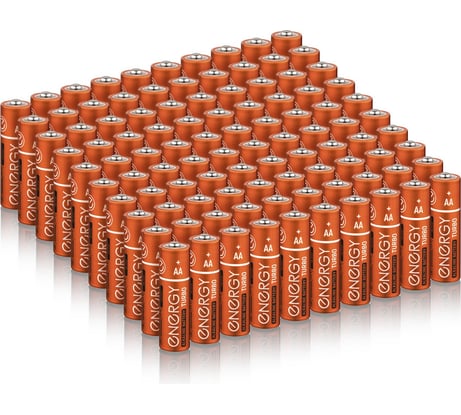 Батарейка алкалиновая ENERGY Turbo LR6/10KS (АА) 100 штук 108243