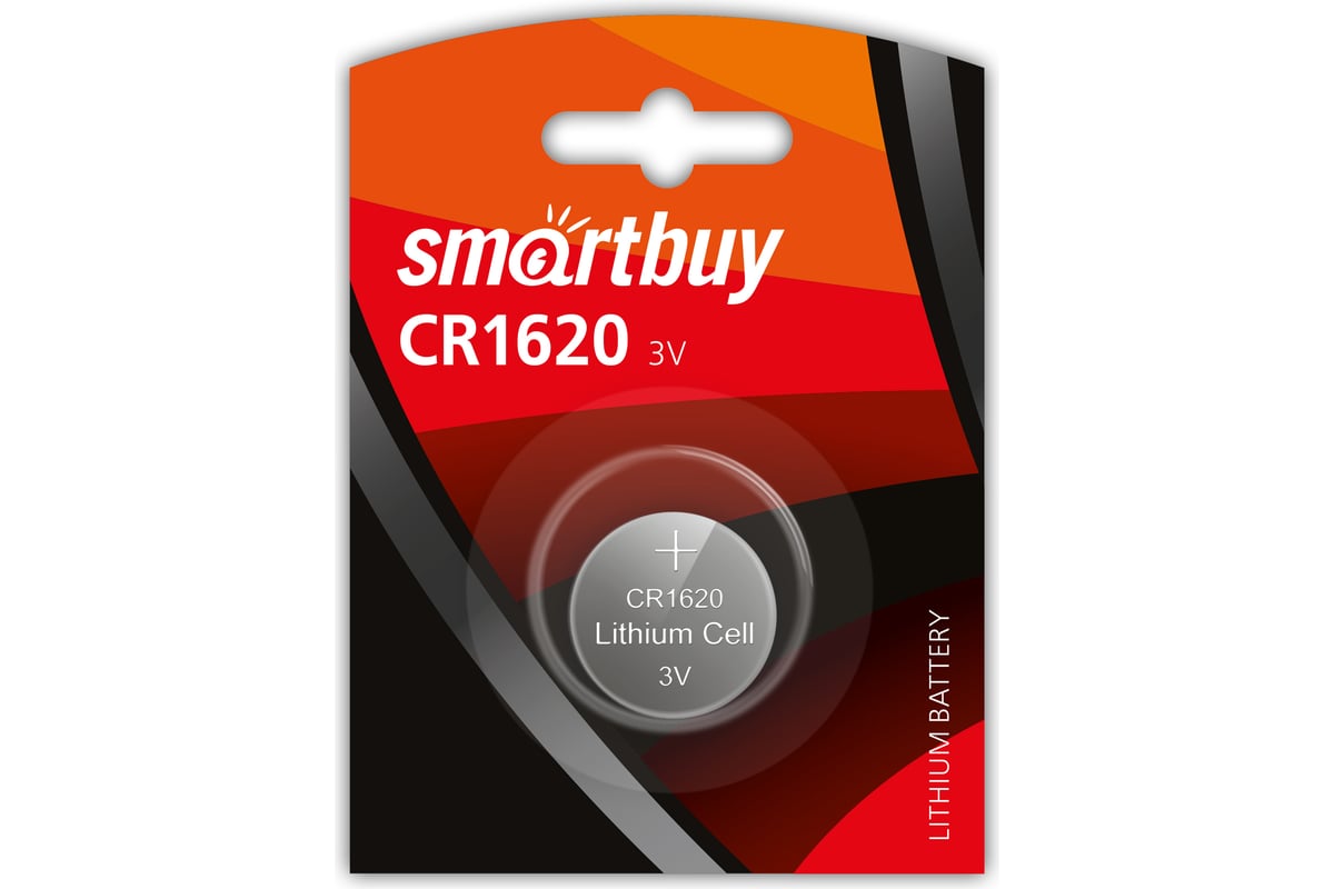 Литиевый элемент питания Smartbuy CR1620 SBBL-1620-1B - выгодная цена ...