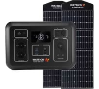Портативная зарядная станция WATTICO Home 1200 Max + 2 шт. солнечная панель Ultrasolar 210 home_1200_max_2_ultrasolar_210
