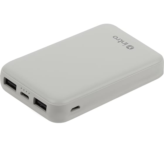 USB зарядка для мобильных устройств Intro, PB1010 25 10000 mAh Power bank белый 50/1600 Б0049340 1