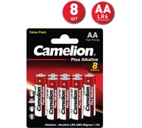 Батарейка Camelion, 1.5В LR6 Plus Alkaline BL-8 LR6-BP8 14133 16462478