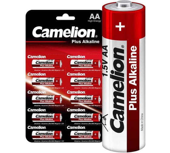 Батарейка Camelion, 1.5В LR6 Plus Alkaline BP1x10P LR6-BP1x10P 14135