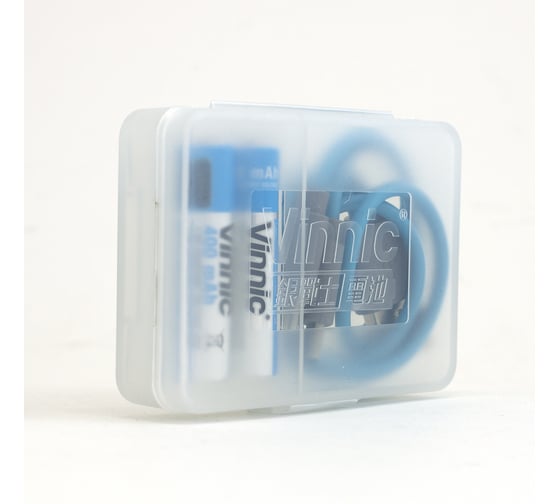 Набор 2-х литиевых аккумуляторов VINNIC ААА R03 HR03 400mAh с встроенным ЗУ + кабель USB – Type-С в пластиковом кейсе 4898338015782