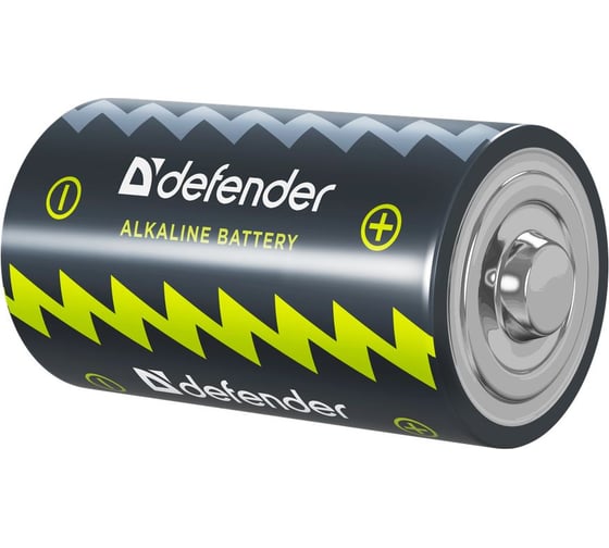 Батарейка DEFENDER алкалиновая LR14-2B С, в блистере 2 шт 56032 1