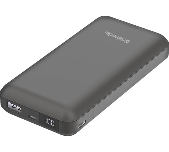 Внешний аккумулятор DEFENDER ExtraLife 16000S 16000mAh, 2.1A, LCD дисплей 83666
