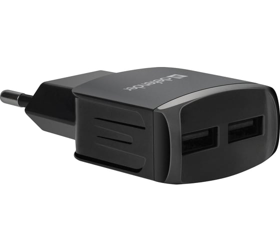 Сетевой адаптер DEFENDER UPC-23 2xUSB,5V/2.1А кабель Type-C 83583