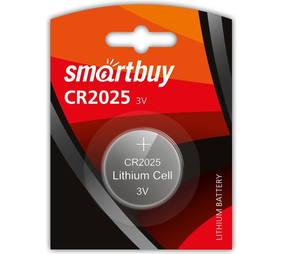 Литиевый элемент питания Smartbuy CR2025 SBBL-2025-1B 1
