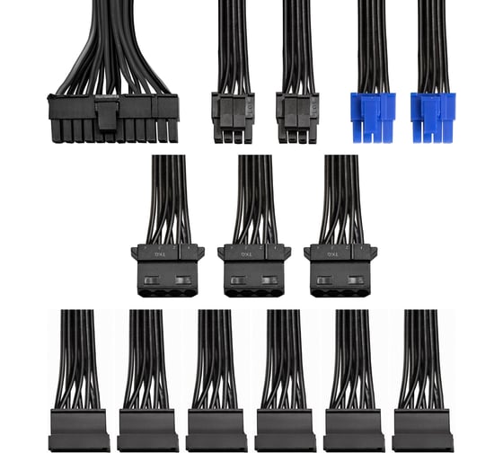 Блок питания ExeGate 550W 80 PLUS 550PPH-LT-OEM ATX, APFC, КПД 82 80 PLUS , 12cm fan, 24pin, 2x4+4 pin, 2xPCI-E, 6xSATA, 3xIDE, black, RTL 282043