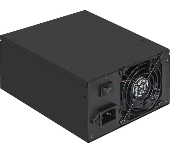 Серверный блок питания ExeGate 600W ServerPRO-600ADS ATX, APFC, КПД 82 80 PLUS, 2x8cm fans, 24pin, 2x4+4 pin, 2xPCI-E, 10xSATA, 5xIDE, black 174459
