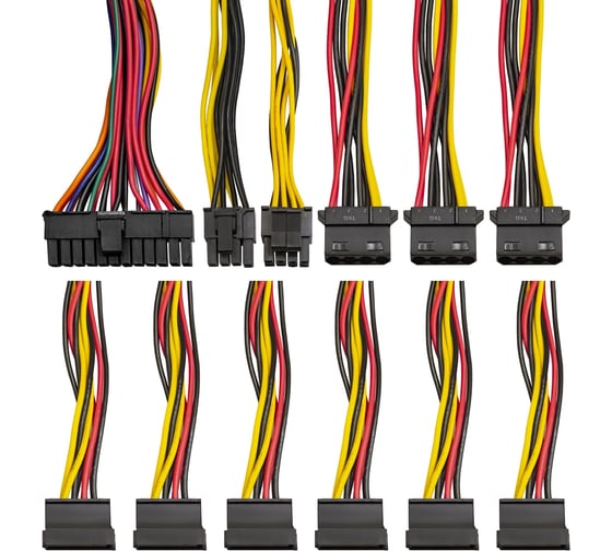 Серверный блок питания ExeGate 500W ServerPRO-500ADS ATX, APFC, КПД 82 80 PLUS, 2x8cm fans, 24pin, 4+4 pin, PCI-E, 6xSATA, 3xIDE, black 235029