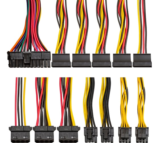 Блок питания ExeGate 850W UNS850 ATX, 12cm fan, 24pin, 2x4+4 pin, 2xPCI-E, 5xSATA, 3xIDE 292241
