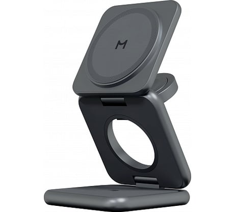 Складное беспроводное зарядное устройство MAGSSORY Fold 3 в 1 для Samsung, с магнитами, midnight/полночь WCH043m