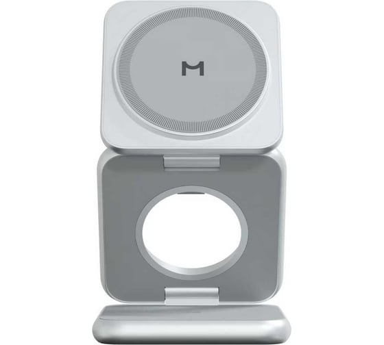 Складное беспроводное зарядное устройство MAGSSORY Fold 3 в 1 для Samsung, с магнитами, silver/серебро WCH043s