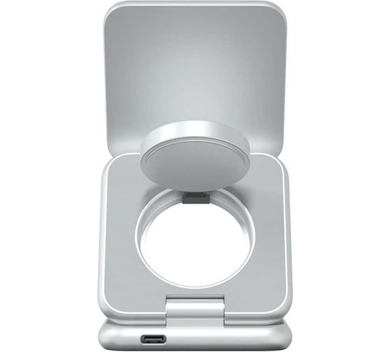 Складное беспроводное зарядное устройство MAGSSORY Fold 3 в 1 для Samsung, с магнитами, silver/серебро WCH043s