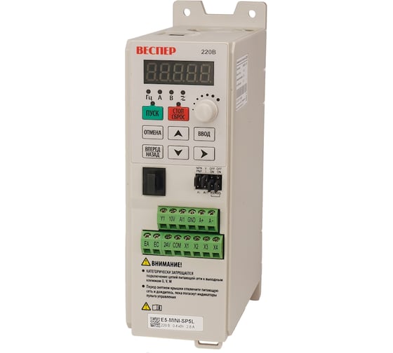 Преобразователь частоты ВЕСПЕР E5-MINI-SP5L 0,4кВт 220В VSP5439