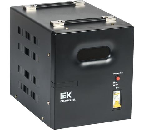 Однофазный стабилизатор напряжения IEK, переносной 5кВА EXPAND IVS21-1-005-11