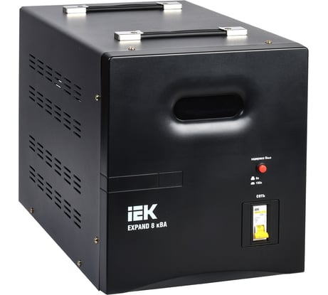 Однофазный стабилизатор напряжения IEK, переносной 8кВА EXPAND IVS21-1-008-11